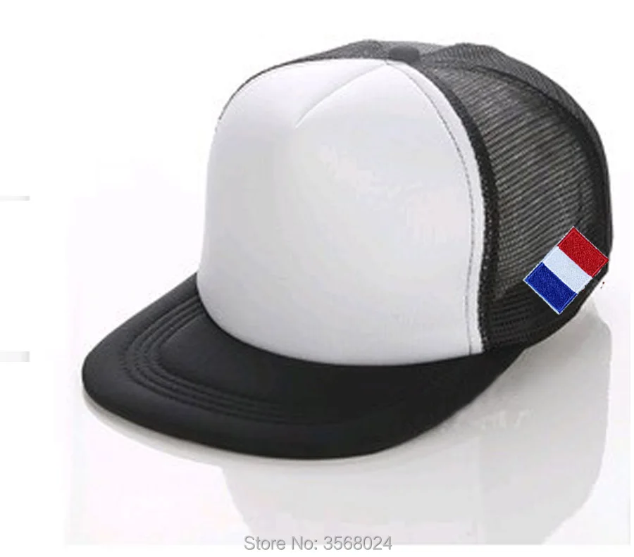 Франция Флаг патч Бейсбол шляпы летом флаг боковой сетчатый snapbacks Дети/взрослых Кепки загнутыми полями солнца Кепки S печать логотипа любовник шляпа