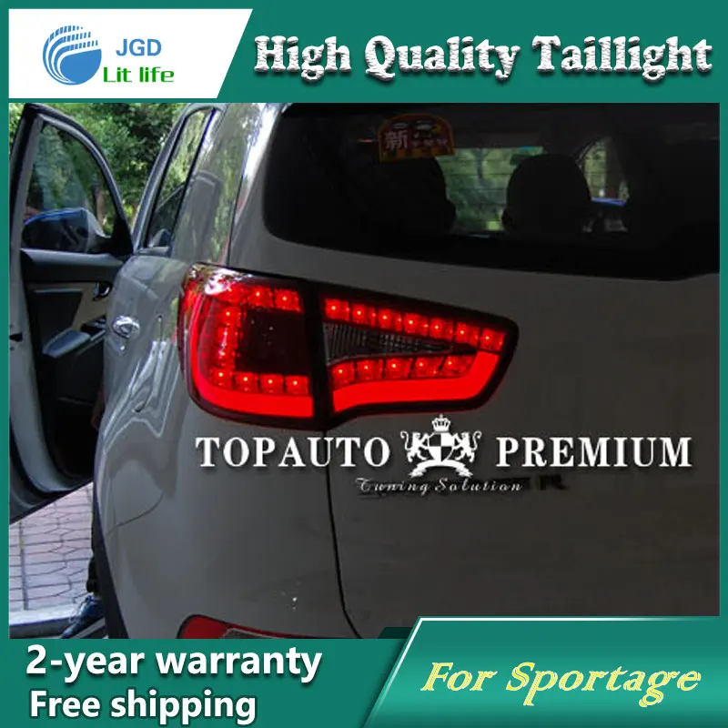 Car LED Tail Light Parking Brake Rear Bumper Reflector Lamp for Kia Sportage 2010 2014 Red Fog