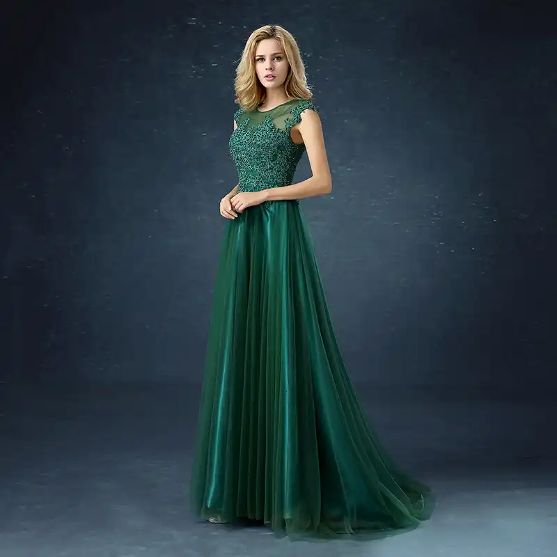 Qqc292 Green Long Bridesmaid Dresses With Short Trailing Tails Wedding Party Dress 2019 Gown Prom Programme Sponsor Fashion Bridesmaid Dresses Aliexpress