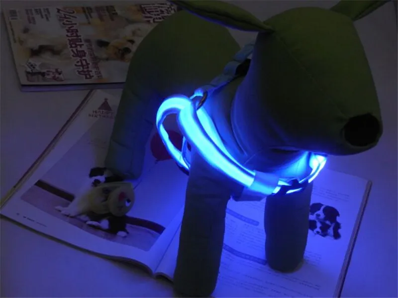 Перезаряжаемая USB шлейка для собак FE01 светодиодная подсветка светящаяся
