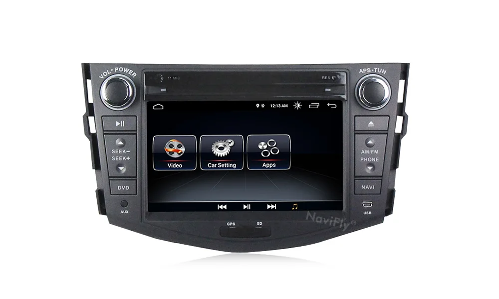 Best NaviFly 2 din Android 8.1 car multimedia radio stereo player for Toyota RAV 4 RAV4 2007 2008 2009 2010 2011 with GPS auto dvd 10