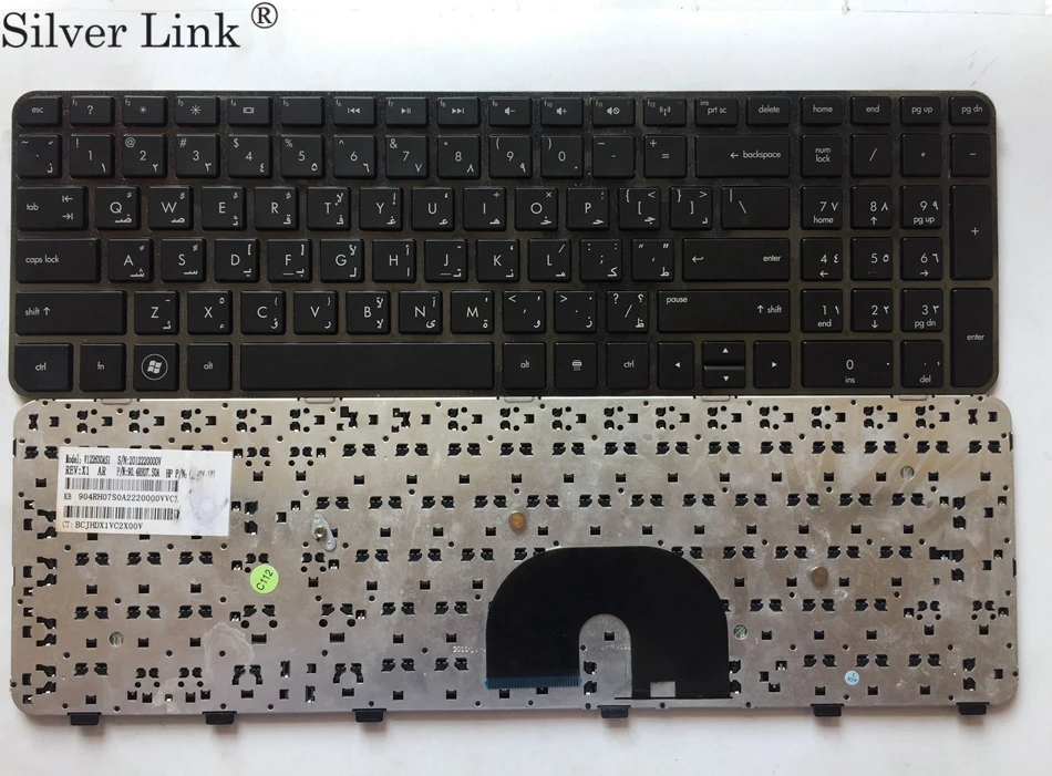 

AR Arabic keyboard for HP DV6-6000 DV6-6100 DV6-6200 without frame black laptop keyboard AR layout