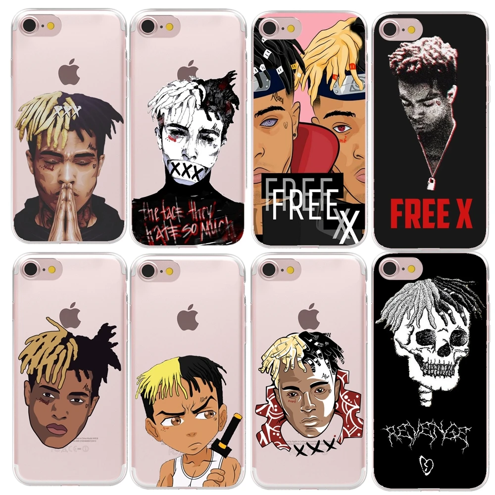 case For iPhone 8 XR phone case Xxxtentacion Transparent Phone Cases Patterned Case Cover For iPhone 7 X 6 Plus 5 5S SE XS XSMA case For iPhone 8 XR phone case Xxxtentacion Transparent Phone Cases Patterned Case Cover For iPhone 7 X 6 Plus 5 5S SE XS XSMA