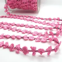 2 ярдов плетеная лента рококо отделка с розовыми бутоны цветов розы | декоративная Цветочная лента | материалы для скрапбукинга | одежда | Декор |