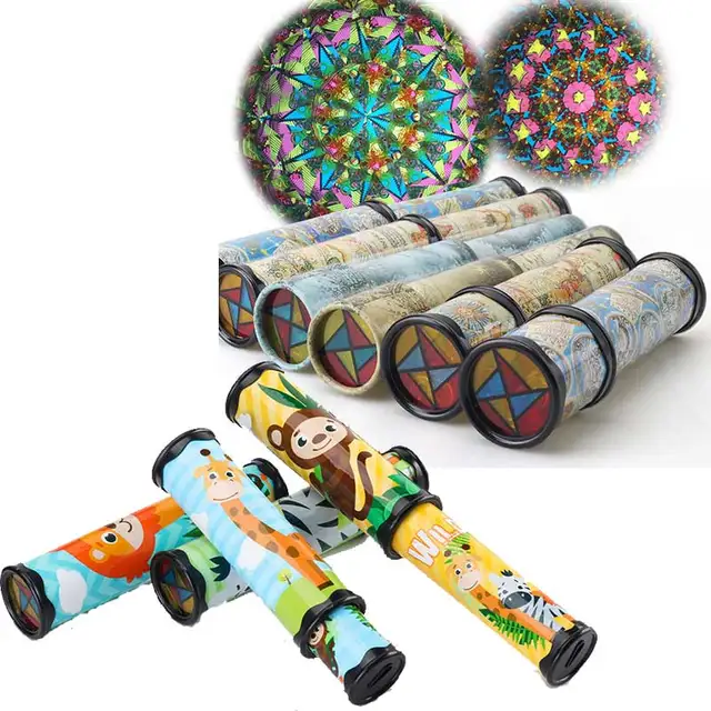 New Scalable Rotation Kaleidoscope 30cm Magic Changeful Adjustable Fancy Colored World Toys For Children Autism Kid Puzzle Toy 2