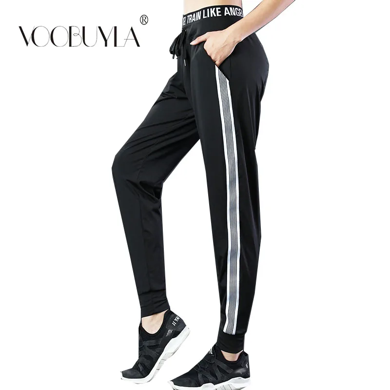 

Voobuyla Autumn Fitness Women Running Leggings Sports Elastic Pants for Yoga Gym Women Sport Trousers Running Pants Sportswear