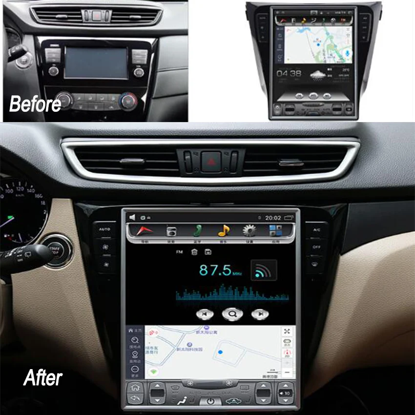 Excellent Liislee 2 din Android For Nissan Qashqai Rogue Sport 2013~2018 Big Screen Car Multimedia Player GPS Navigation Radio Carplay 0