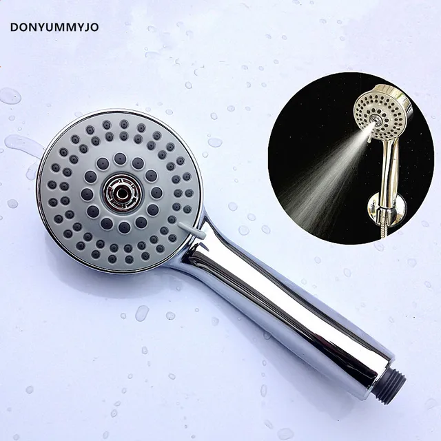 DONYUMMYJO Water Saving Shower Head,ABS Plastic Round Handheld Rain