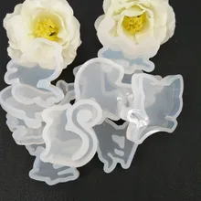 Прозрачная силиконовая форма DIY животное кулон ожерелье ювелирные изделия плесень аксессуары для волос Смола ремесло инструмент