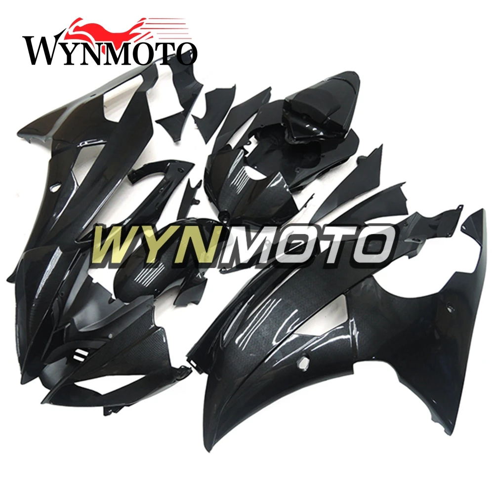 Полный ABS пластик впрыска углеродного волокна эффект мотоцикл Обтекатели для Yamaha YZF R6 Год 2008- рамы кузова