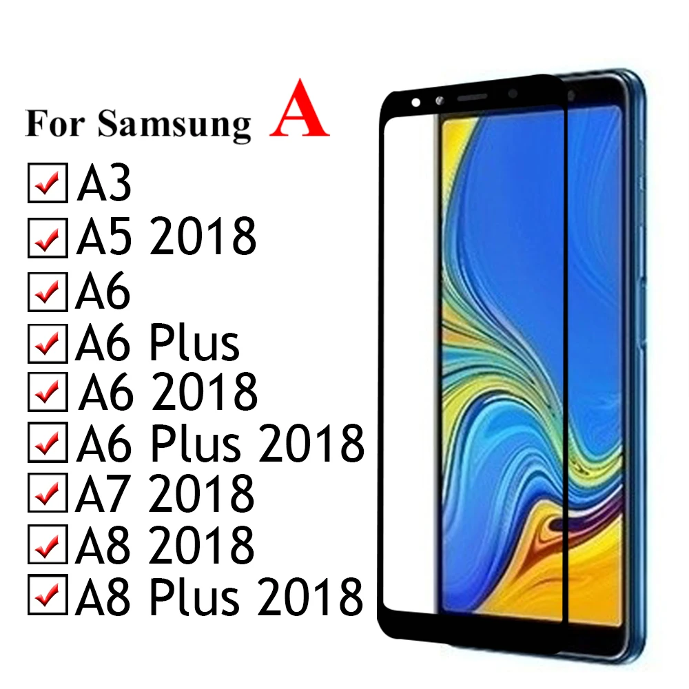 5d для samsung galaxy a6 a7 a8 a9 Защитное стекло для экрана протектор для samsung a6plus a8plus tremp стеклянная пленка на возраст 6, 8, 7, 9