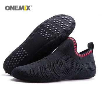 

Onemix beach sandals slip-on slippers no glue environmentally friendly light cool breathable walking shoes slipper socks Indoor
