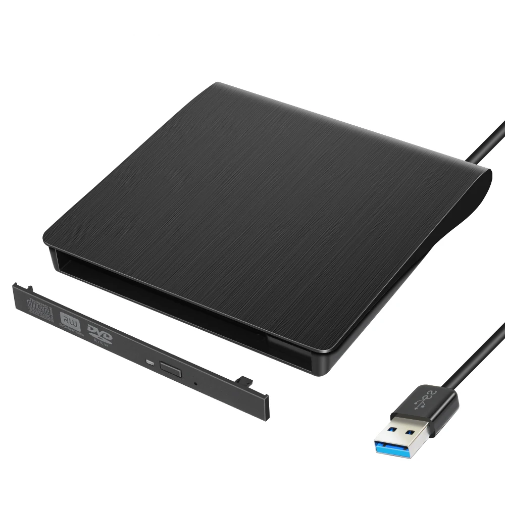  DeepFox 9.5mm USB 3.0 SATA Optical Drive Case Kit External Mobile Enclosure DVD/CD-ROM Case For Not