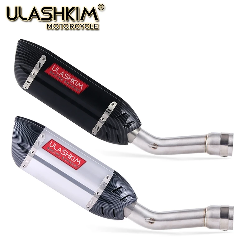 

Motorcycle Full System Exhaust Escape Muffler Middle Connect Link Pipe Slip On For YAMAHA FZ1 FZ1N FZ1000 2005 to 2016 DB-KILLER