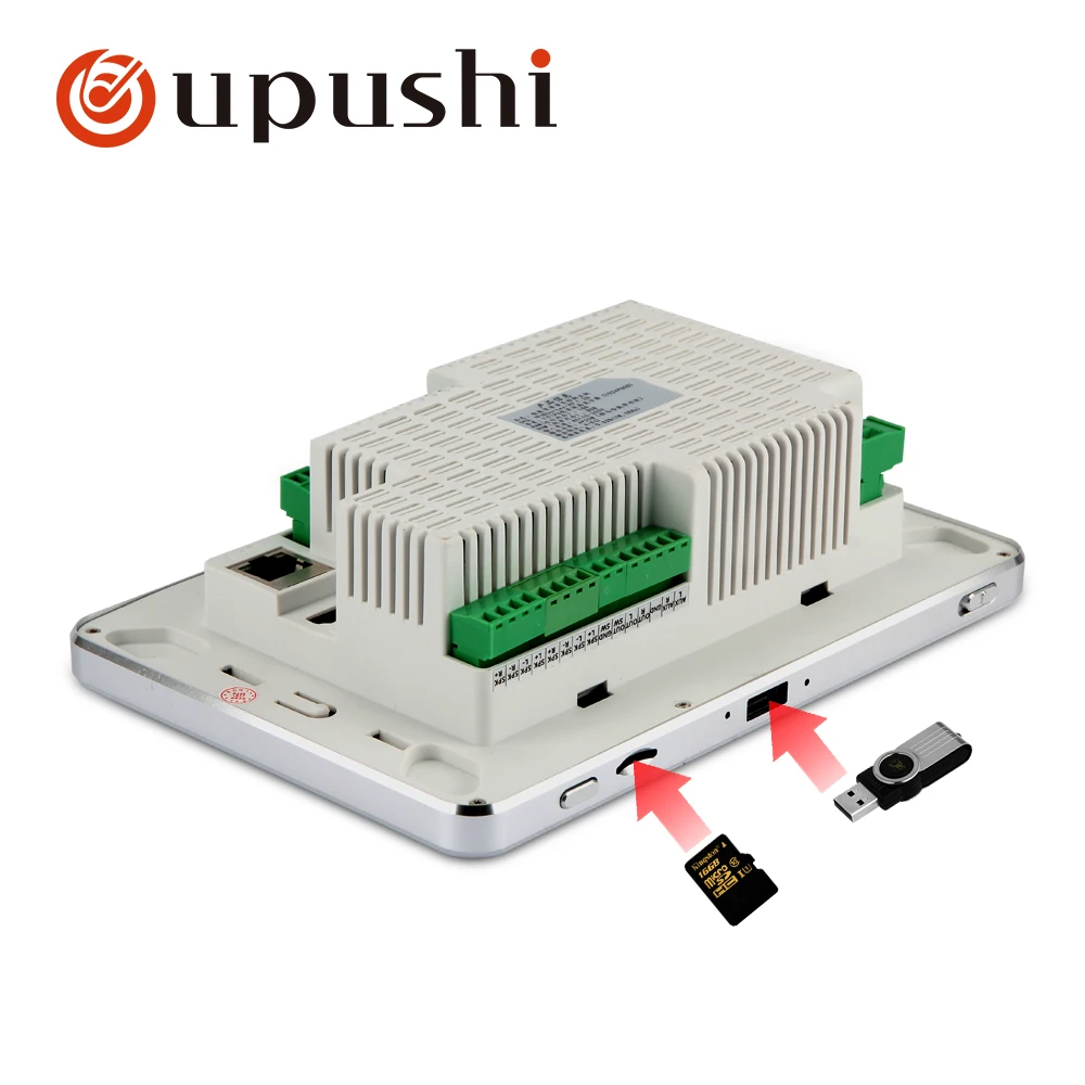 Oupushi 7'' touch screen in wall android amplifier with home audio bluetooth digital stereo amplifier WIFI home theater system