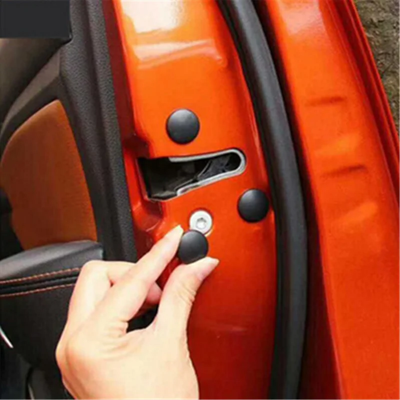 العالمي 12 pcs. سيارة الباب برغي تثبيت الغطاء الواقي ل Mini Cooper One R50 R52 R53 R55 R56 R60 R61 PACEMAN مواطنه CLUBMA