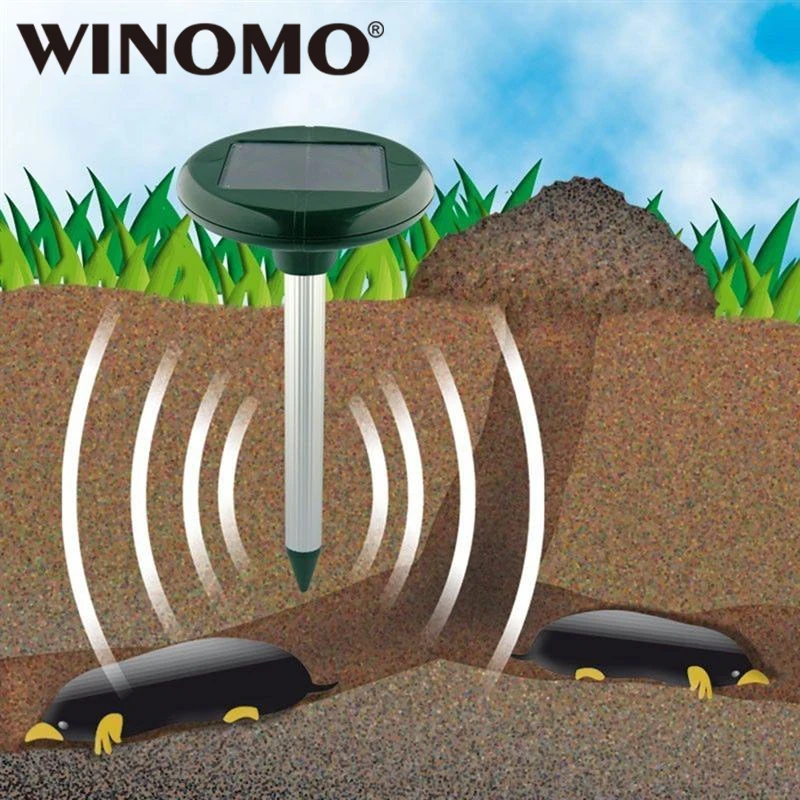 

WINOMO Solar Powered Ultrasonic Mole Gopher Rodent Chaser Repeller
