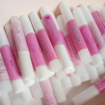 

2g Pro False Nails Glue Mini Size Acrylic Nail Art Decor Glue Stick Rhinestones Pearls 50Pcs / Lot