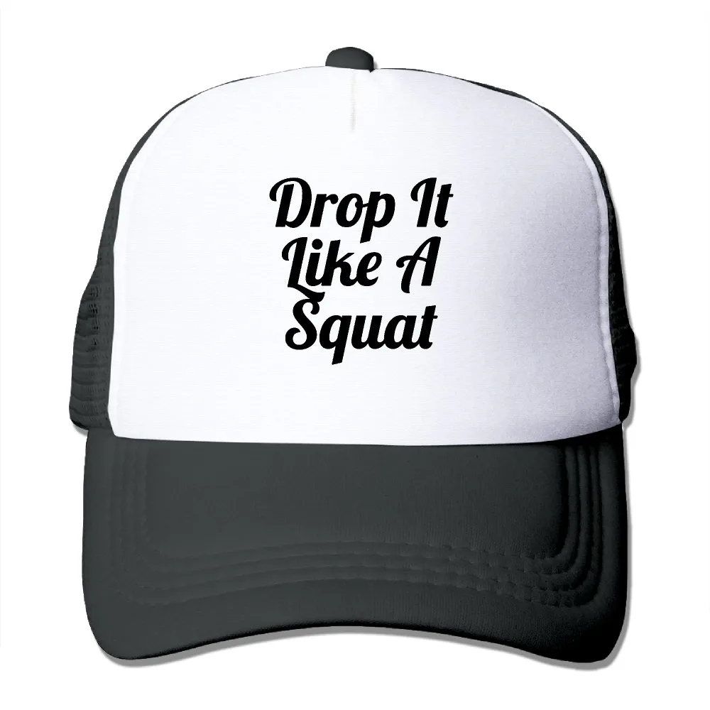 DUTRODU Unisex Baseball caps Mesh Back Drop It Like Squat Hat Caps hip hop hat vary colors
