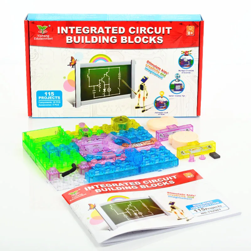 115 Projects DIY Circuit board falsh toy Integrated circuit electronic building blocks kids Student learn science
