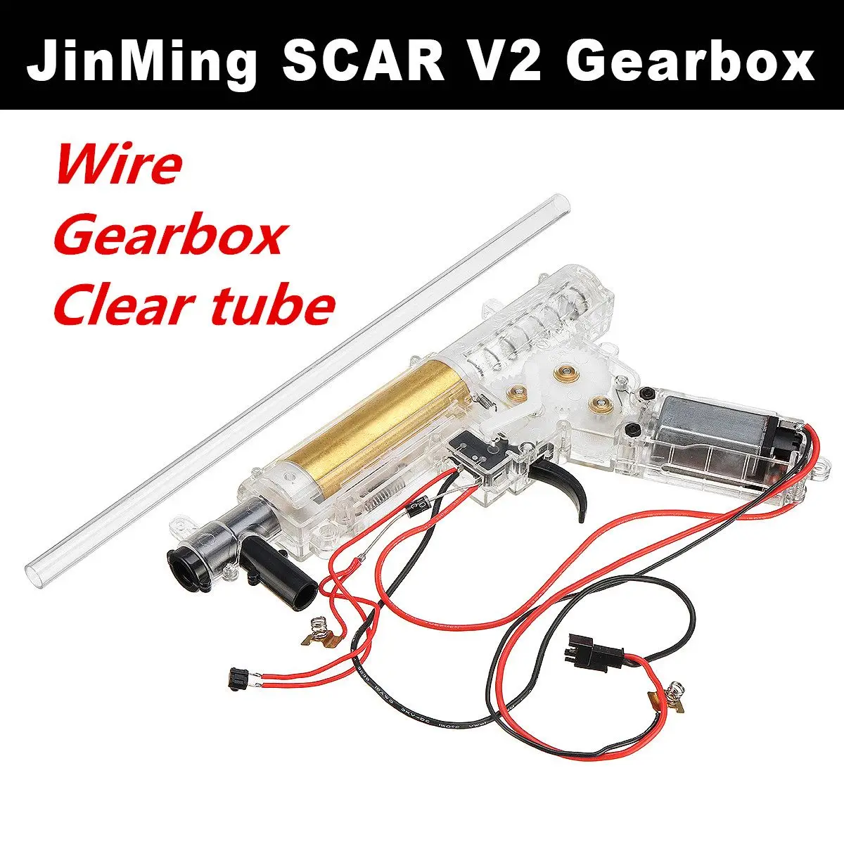 Нейлоновая коробка передач для Jinming 8Th SCAR V2 для STD 6th для NWELL M4 MKM2 гелевый шар Blastering игрушечное оружие - Цвет: Зеленый