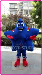 Талисман синий супер звезда костюм талисмана обычай необычные костюмы аниме косплей комплекты mascotte мультфильм тема маскарадный костюм