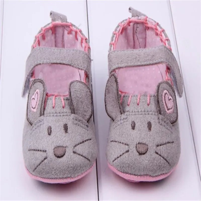 

Baby Shoes Spring Summer Princess Baby Girl First Walkers Cute Soft Sole Little Mouse Prewalkers