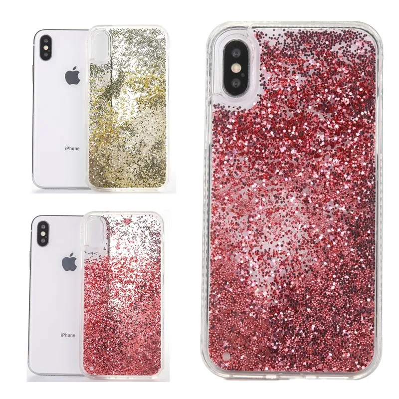 Bead Case For iPhone 6 S Plus 7 8 plus Hard PC Back Cover Quicksand Capinha Para Fundas 8plus Phone Accessories |