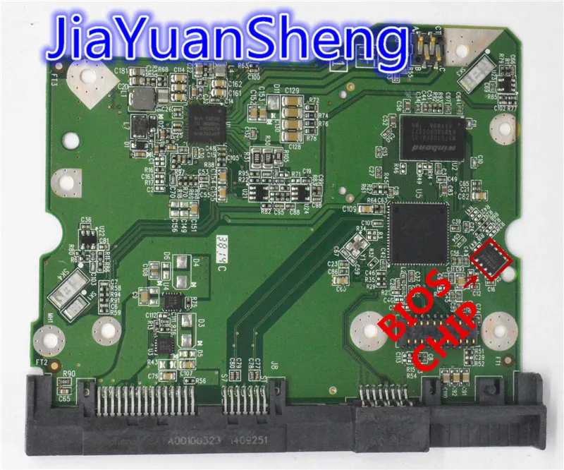 Pcb Rígido de Hdd da Placa do Pwb do Motorista de Digitas Ocidentais 2060800001005 Rev p1 800001205 Wd60efrx Wd60purx