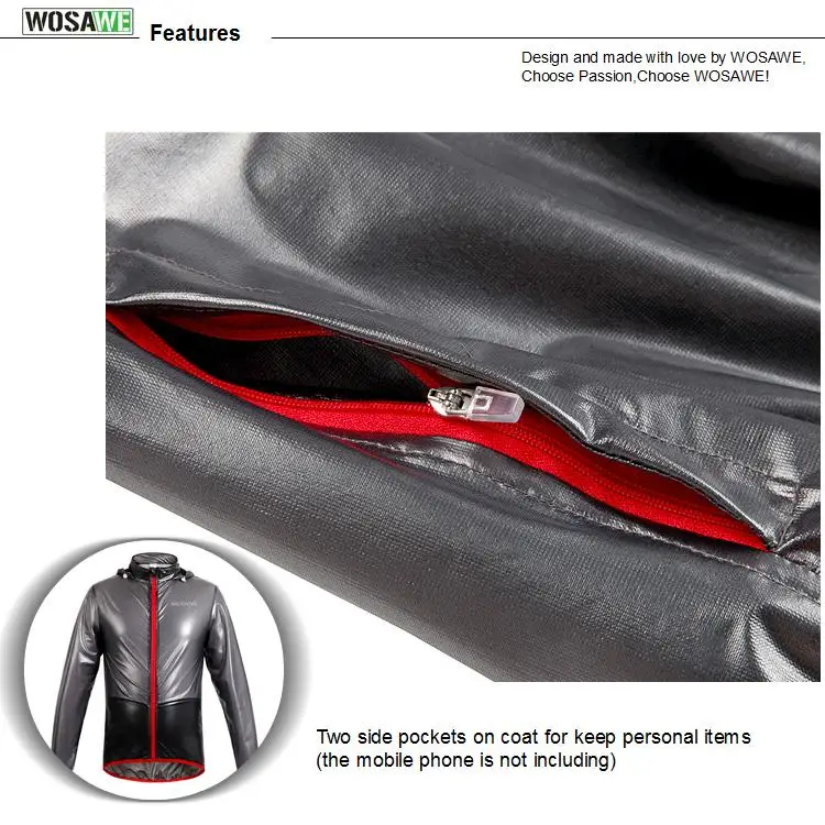 WOSAWE велосипедная куртка многофункциональная дождевик куртки водонепроницаемый ветрозащитный MTB Горный шоссейный велосипед Джерси с капюшоном