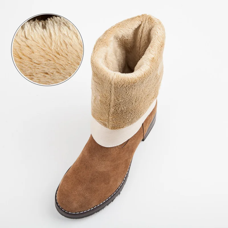 Hot sale,2016 winter new with high tube warm soft cashmere Sen female line thick with Martin boots, female Genuine leather boots Hot sale,2016 winter new with high tube warm soft cashmere Sen female line thick with Martin boots, female Genuine leather boots