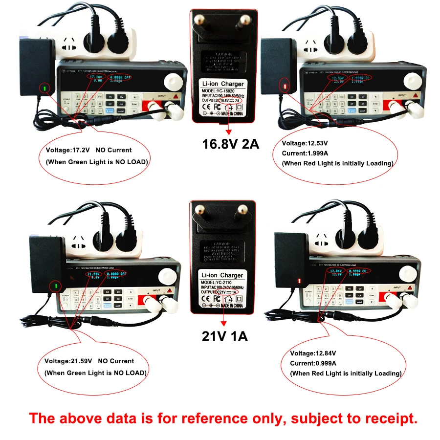 16,8 V 2A 21V 1A 12,6 V 1.5A 8,4 V 2A 18650 литиевая батарея зарядное устройство DC 5,5 MM* 2,1 MM 110-220V литий-ионная батарея зарядное устройство