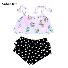 Купальные костюмы с цветочным рисунком для девочек, детские костюмы для плавания, купальник для девочек, милые купальники для девочек, бикини для девочек, G42-K493