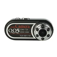 QQ5 мини Камера Full HD 1080 P 720 P инфракрасного ночного видения мини видеокамера 170 широкий угол Воздушный спорт мини DV видео рекордер