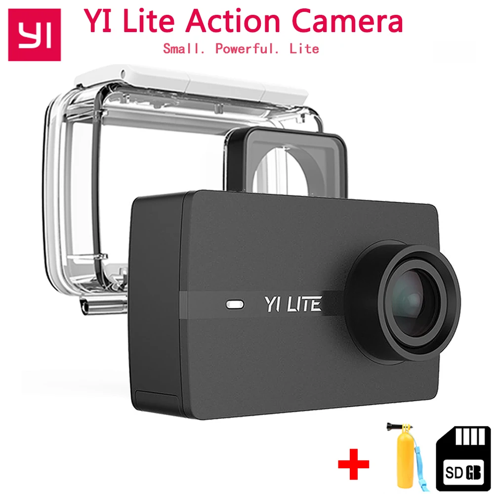 

YI Lite Action Camera Real 4K Sports Camera Support WiFi Bluetooth Connection 2 Inch LCD Touch Screen 150 Degree Wide Angle Lens