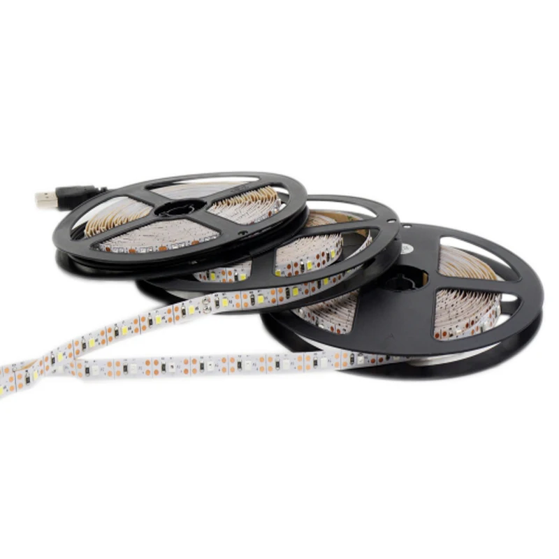 

LED Strip SMD3528 USB Cable High Power Light DC5V 0.5M 1M 2M 3M 4M 5M Lamp Tape For Indoor Decoration Warm White Cold White Blue