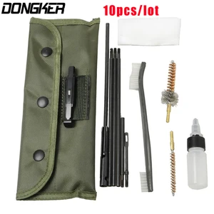 10 шт. AR15 M16 M4 пистолет Тематические товары про рептилий и земноводных комплект Страйкбол дробовик пистолет cleanner для 5.56 мм. 223 22LR. 22 Cal Тактический пушки винтовки Расчёски для волос комплект - изображение