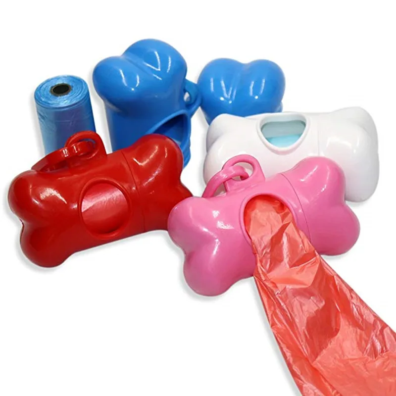 

2020 Pet Poop Bag Set Garbage Bag Carrier Holder Pet dog accessories Dispenser Storage Box Clean Up Waste Bag Trash Cleaning