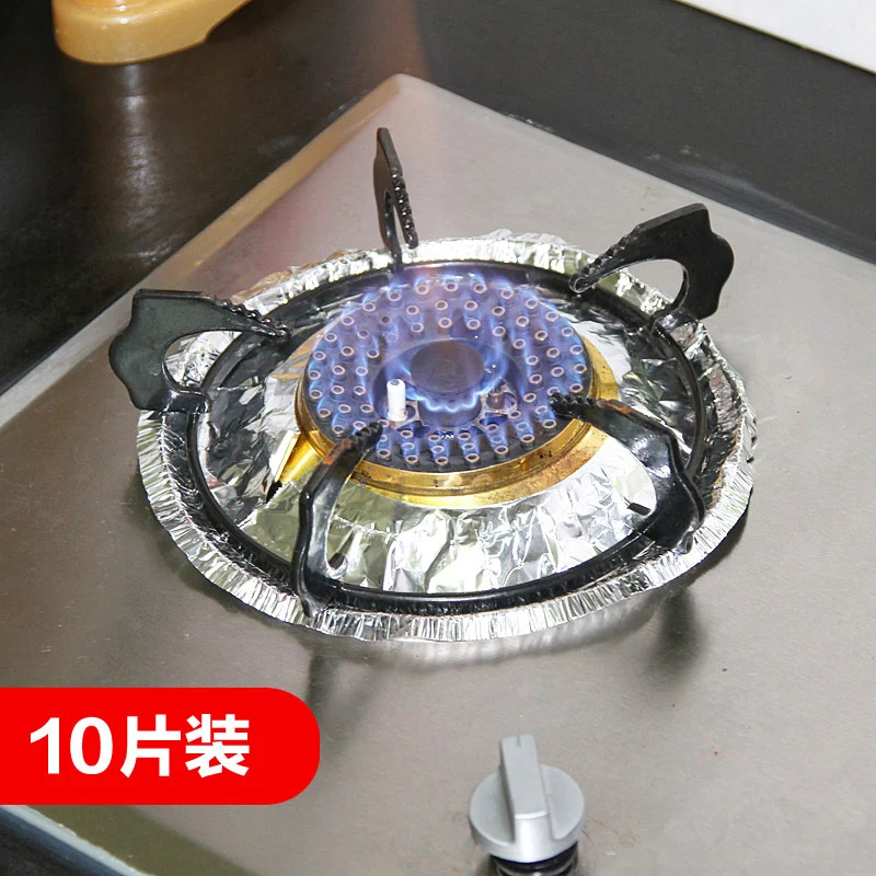 Газовая плита утепленная алюминиевая фольга Высокая термостойкая кухонная газовая горелка фольга маслостойкая Чистящая прокладка
