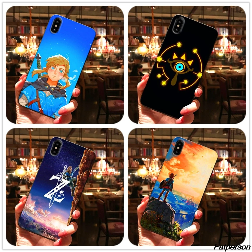 Легенда о Zelda Дыхание Дикого для Samsung s8 s9 s10plus Мягкий силиконовый чехол iPhone 5s 6 6s 7