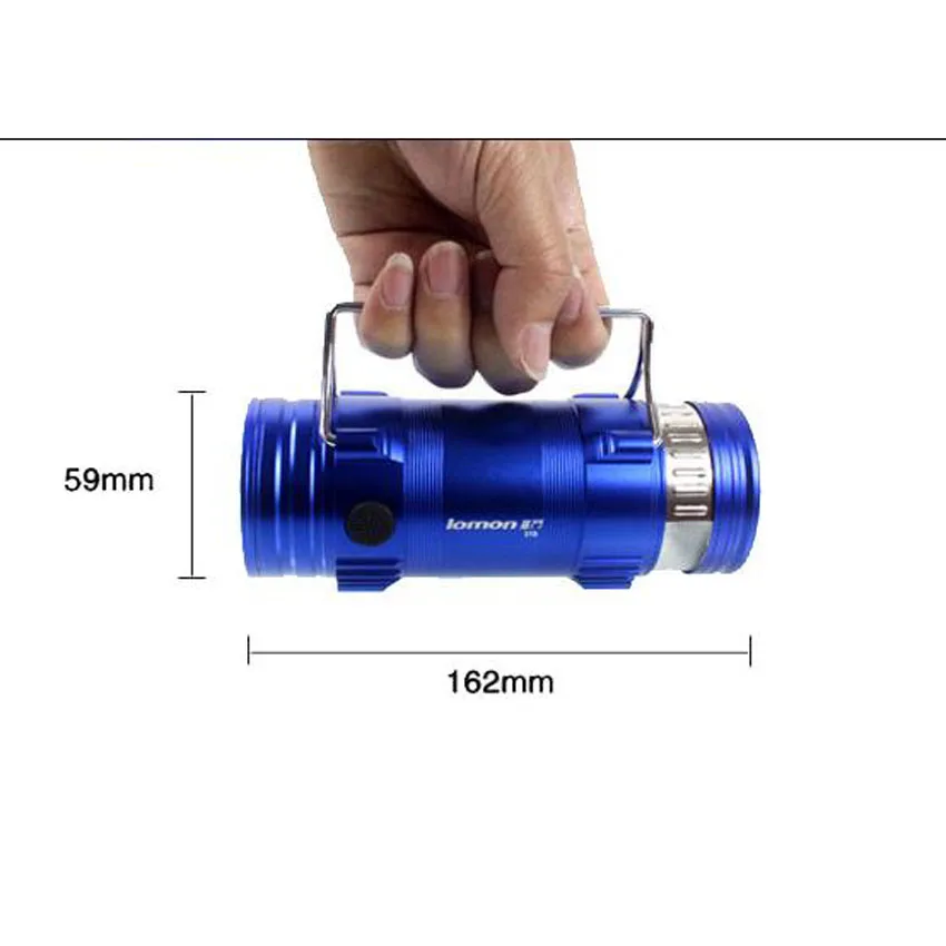 Профессиональный LED Промысел Лампы 2 Цвет Белый Синий 3 Режима масштабируемые LED Перезаряжаемые Рыбалка Свет с Штатив Приманки Зум Факел горячая