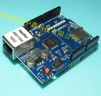 

XNWY The new version of the Ethernet W5100 Arduino network expansion board module SD card expansion
