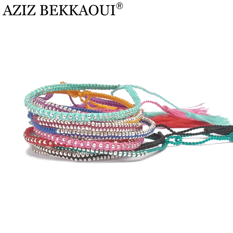

New Arrival Friendship Bracelet Diy Beads Pure Handmade Multicolor Bracelet Weaving Knotted Bohemian Bracelets For Women Jewelry