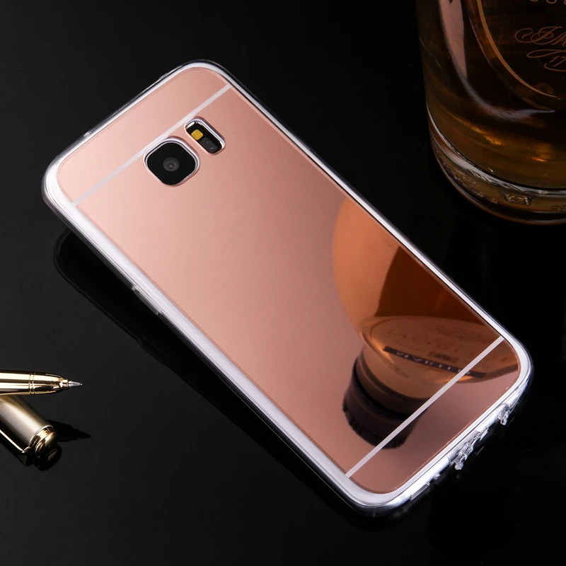 Зеркальный чехол из термополиуретана для samsung Galaxy S10 Lite S9 плюс S8 S7 край S6 задняя