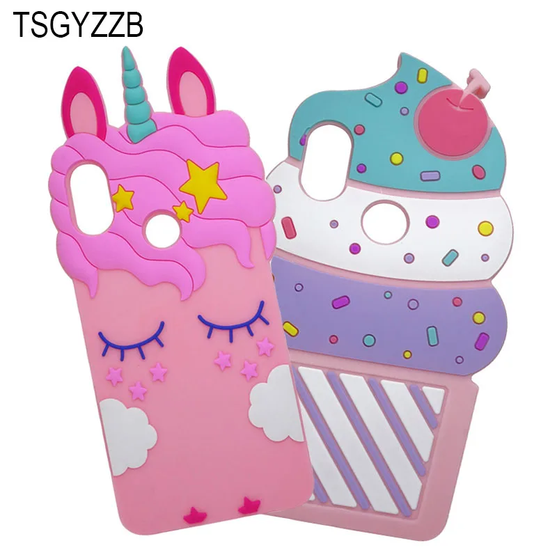 

For Xiaomi Redmi Note 5 Case Silicone 3D Unicorn Cat Cupcake Cute Cartoon Soft Phone Back Case For Xiaomi Redmi Note 5 Pro Cover