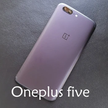 

Oneplus five metal battery back cover 1+ 5 black grey back cover with Card slot, lenses . rear cover .