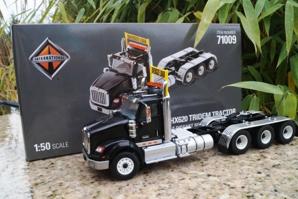 Международный масштаб 1:50 HX620 черный трактор Tridem от бренд Diecast Masters 71009|rotary drilling