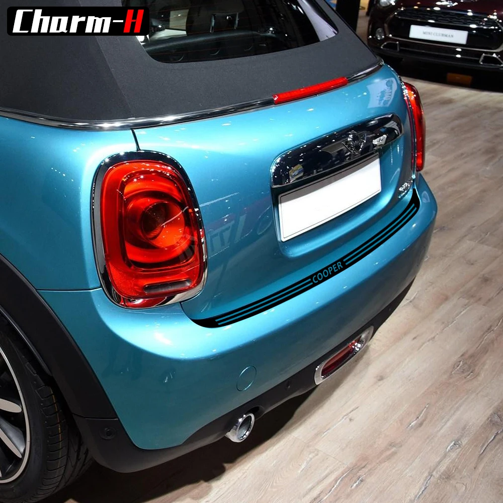 1 шт. защитный бампер из углеродного волокна для багажника MINI cooper clubman R55 F55 F56|stickers