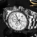 Relogio Masculino 2019 Neue LIGE Mode Marke Herren Uhren Voller Stahl Business Quarz Uhr Military Sport Wasserdichte Uhr Männer-in Quarz-Uhren aus Uhren bei