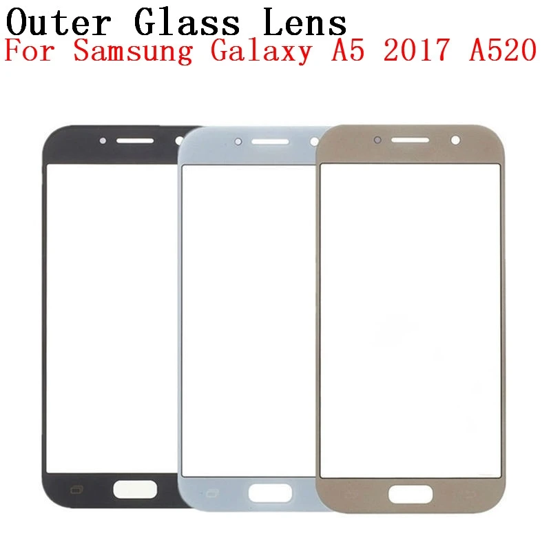 

RTBESTOYZ For Samsung Galaxy A5 2017 A520 A520F Touch Screen Panel Replacement LCD Front Outer Glass Cover Lens